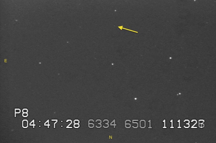 Image of star field for 2001 FE193 provided by Cal Poly.